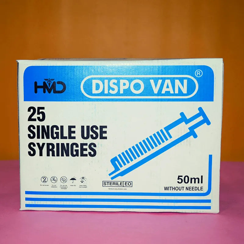 Buy Dispo Van Syringe 50ml - 25 Units Pack at Best Prices