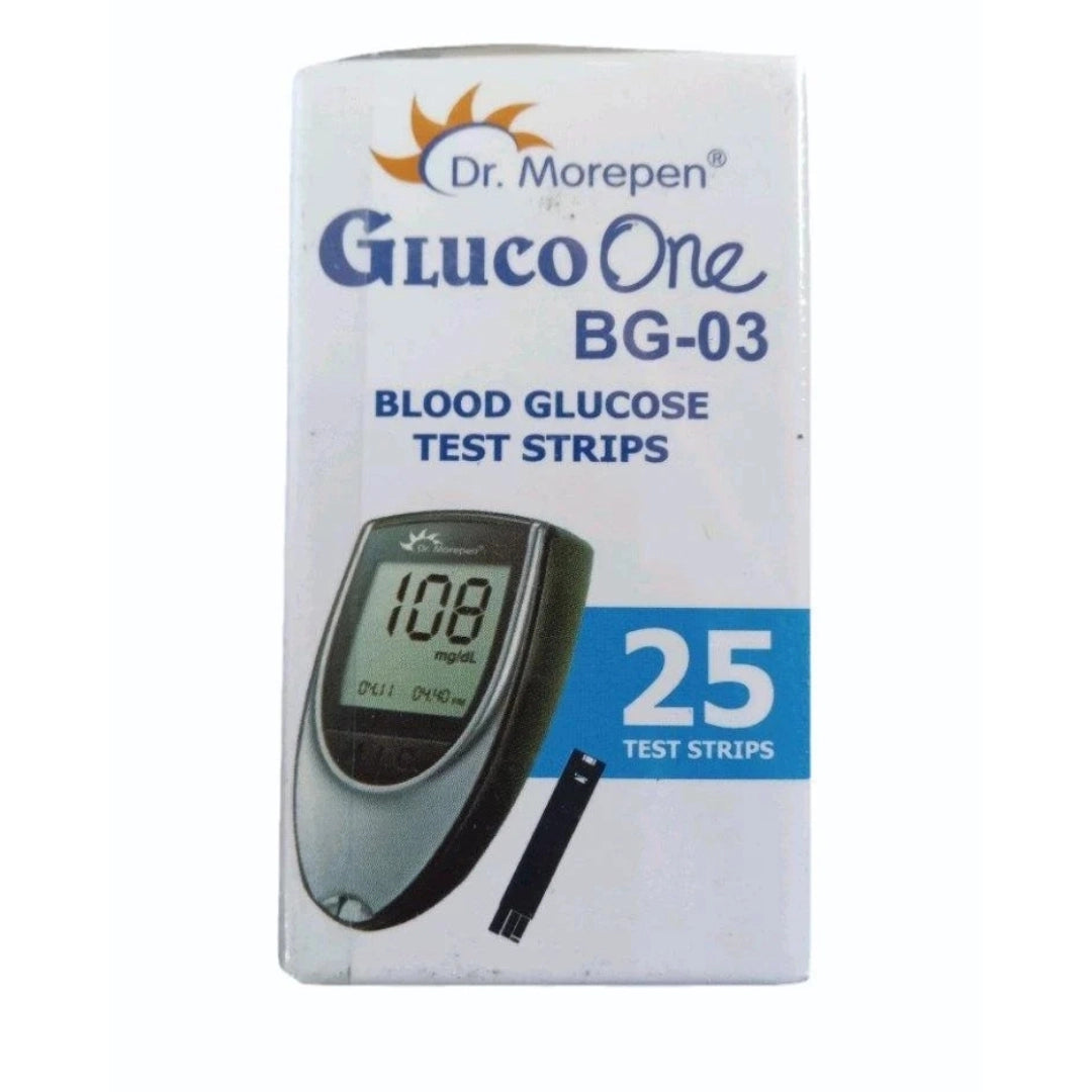 Buy Glucometer Strips 25 Test Strips Online | Dr. Morepen