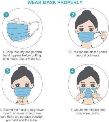 Buy Disposable 3 Ply Face Mask (100 Pcs)–Best Prices Online