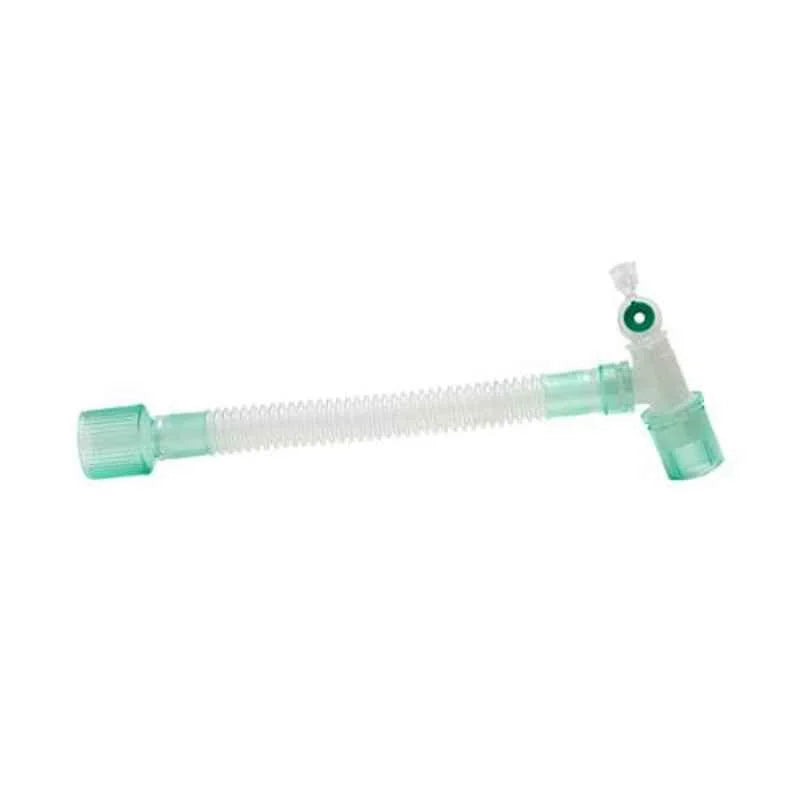 InterSurgical Flexible double swivel catheter mount, 22F - double flip top cap with seal - 22M/15F, 170mm