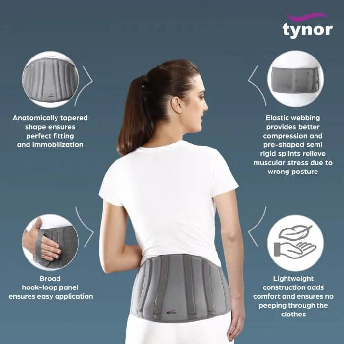 Tynor Contoured Lumbar Support Belt (XL)