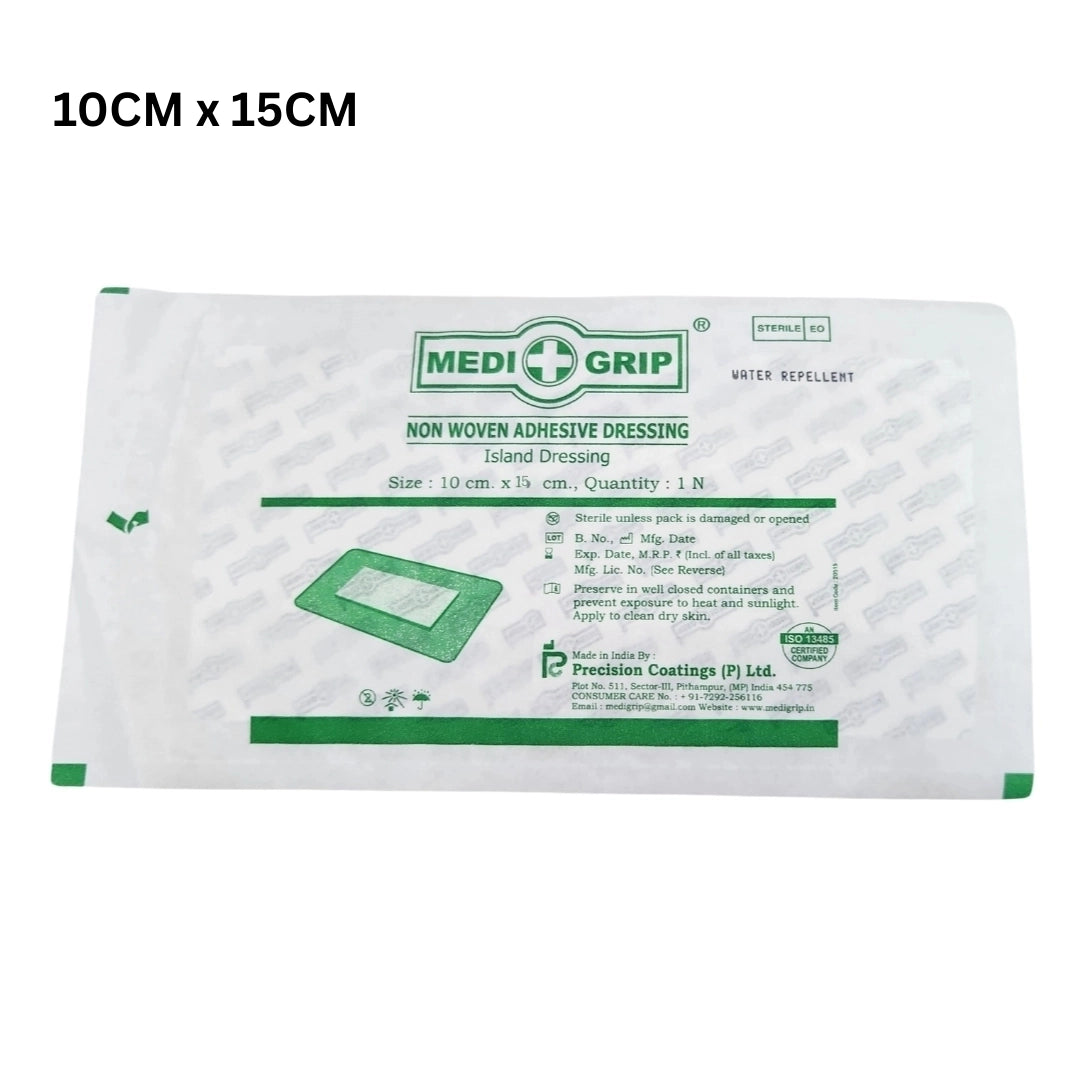 Buy Non-woven Adhesive Island Dressing 10CM x 15CM Online
