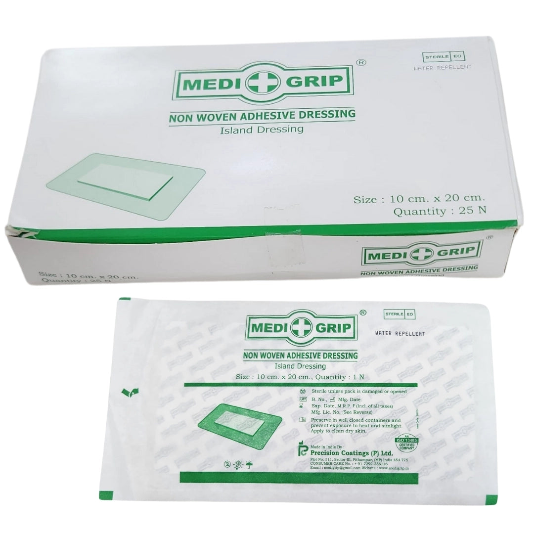 Buy Non-woven Adhesive Island Dressing 10CM x 20CM Online