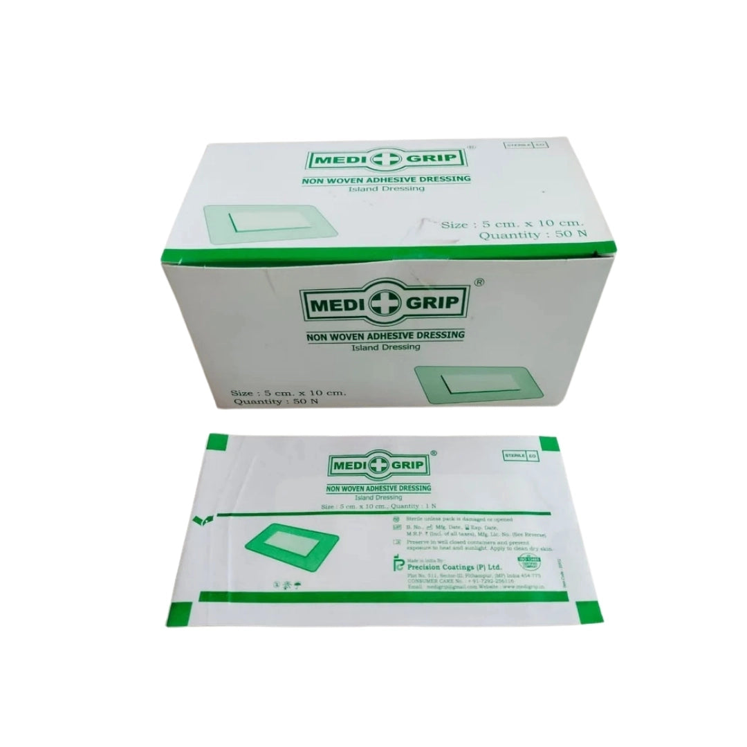 Buy Non-woven Adhesive Island Dressing 5CM x 10CM Online