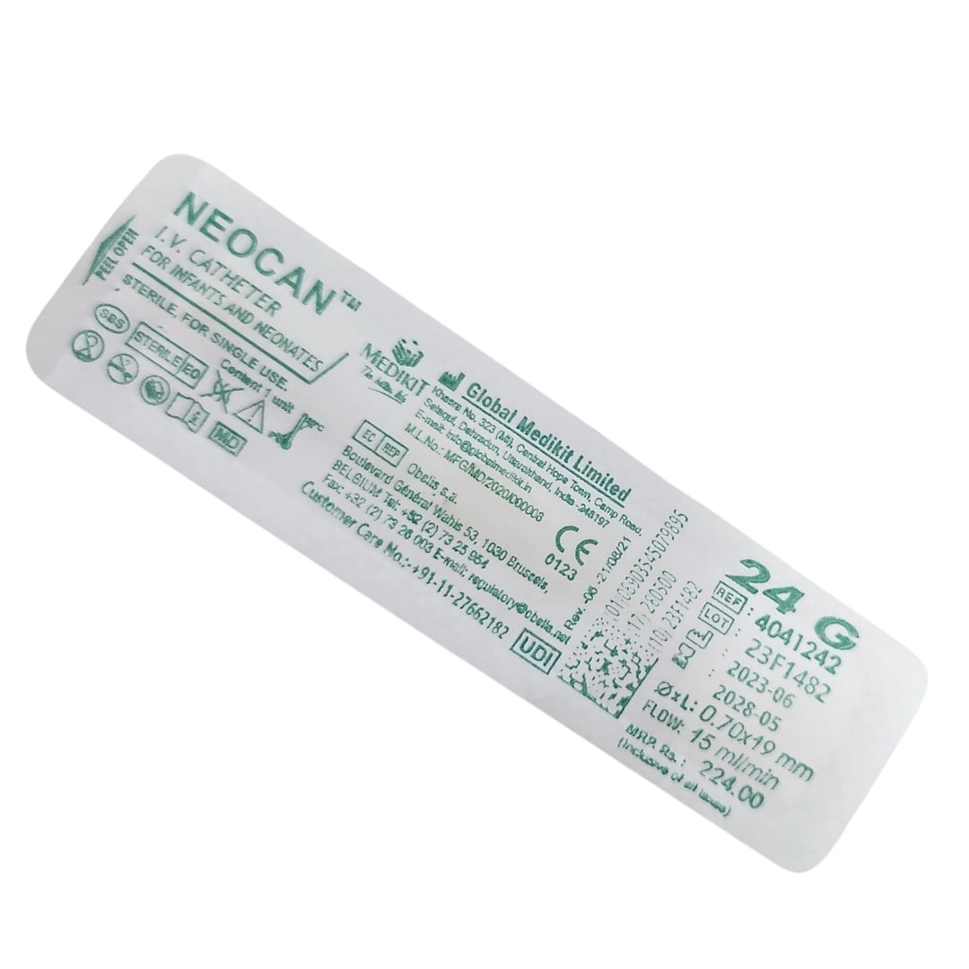 Medikit 24G IV Cannula Neocan