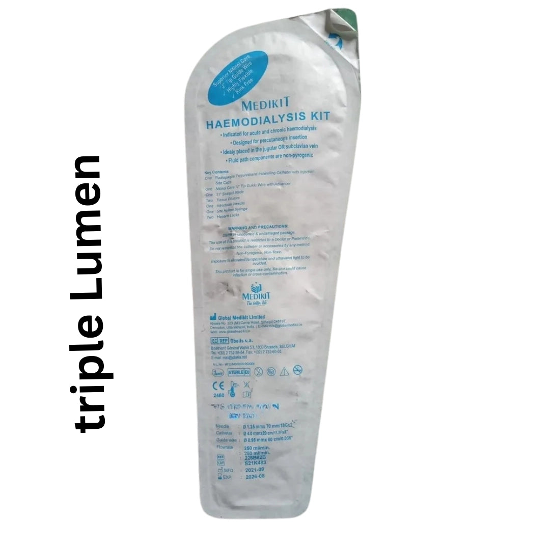 Buy Triple Lumen Haemodialysis Kit Online | Medikit
