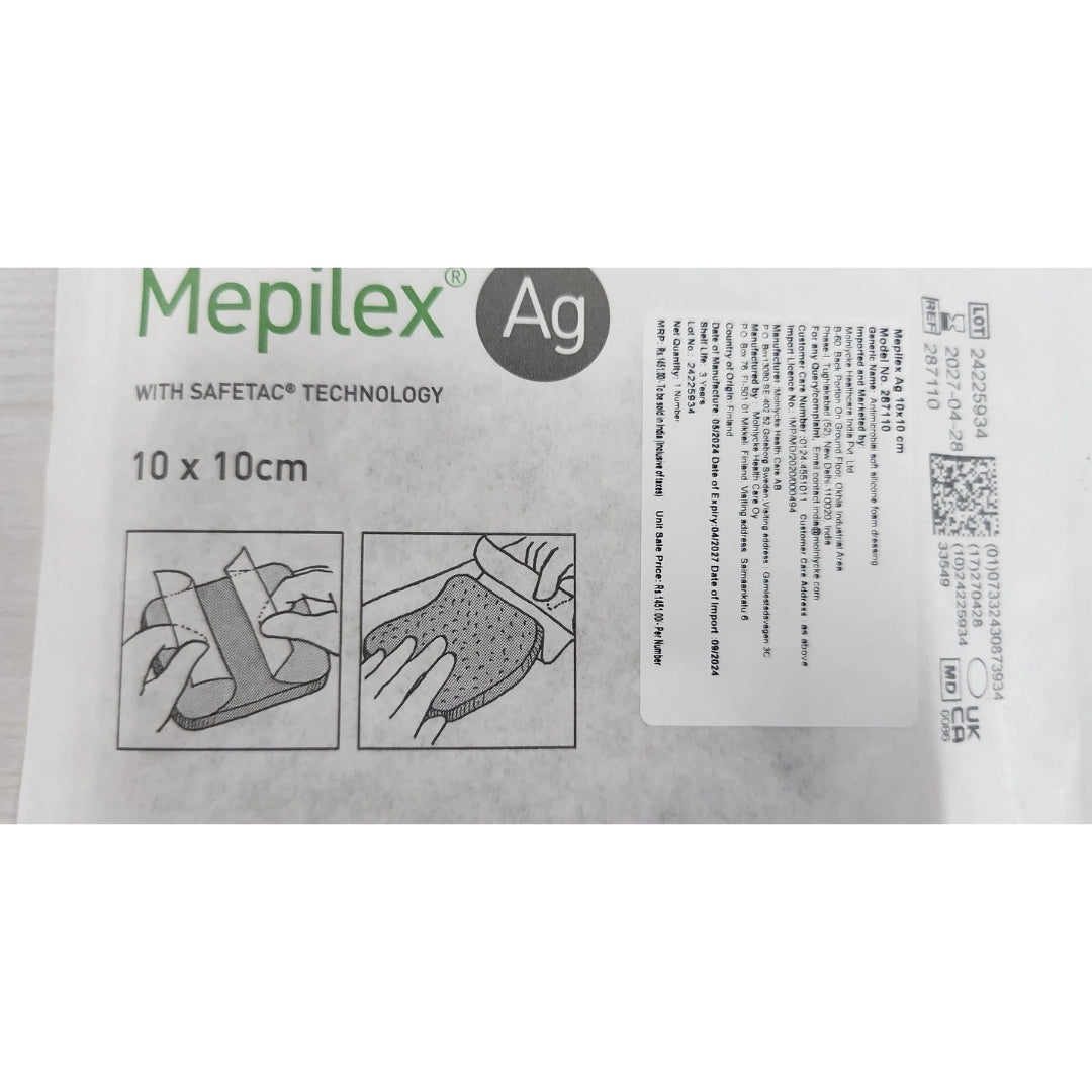 Mepilex Ag Dressing (10cm x 10cm)