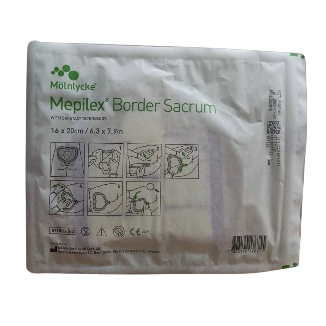 Buy Mepilex Border Sacrum 16cm x 20cm for Optimal Wound Care
