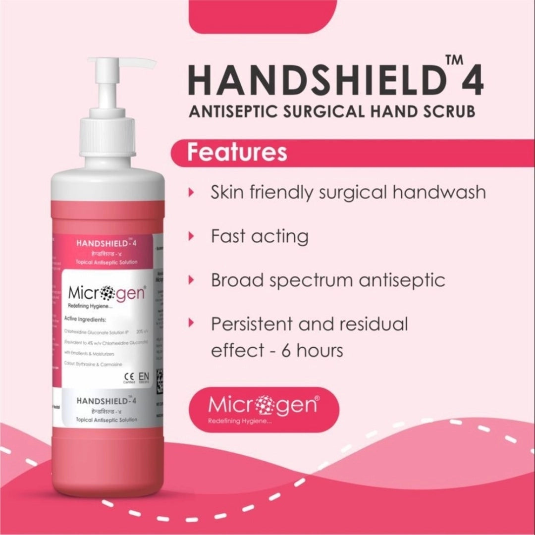 Buy Handshield 4%- 500ml for Ultimate Hand Protection