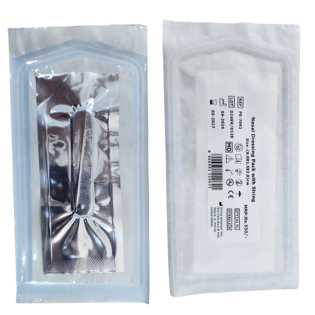Nasal Dressing Pack With String (8CM*1.5CM)