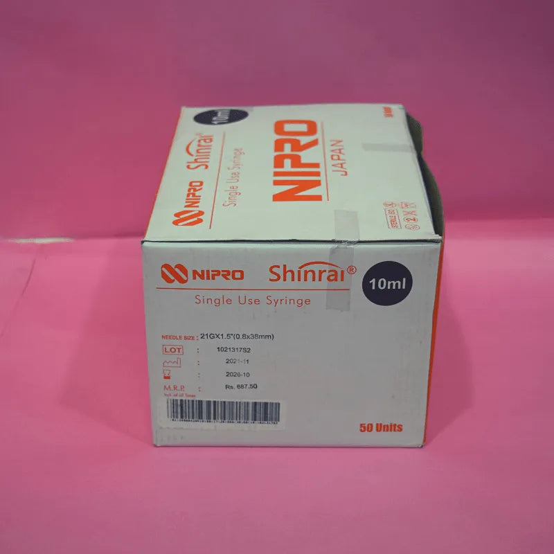 Buy Nipro Syringe With Needle 10ml for Medical Needs