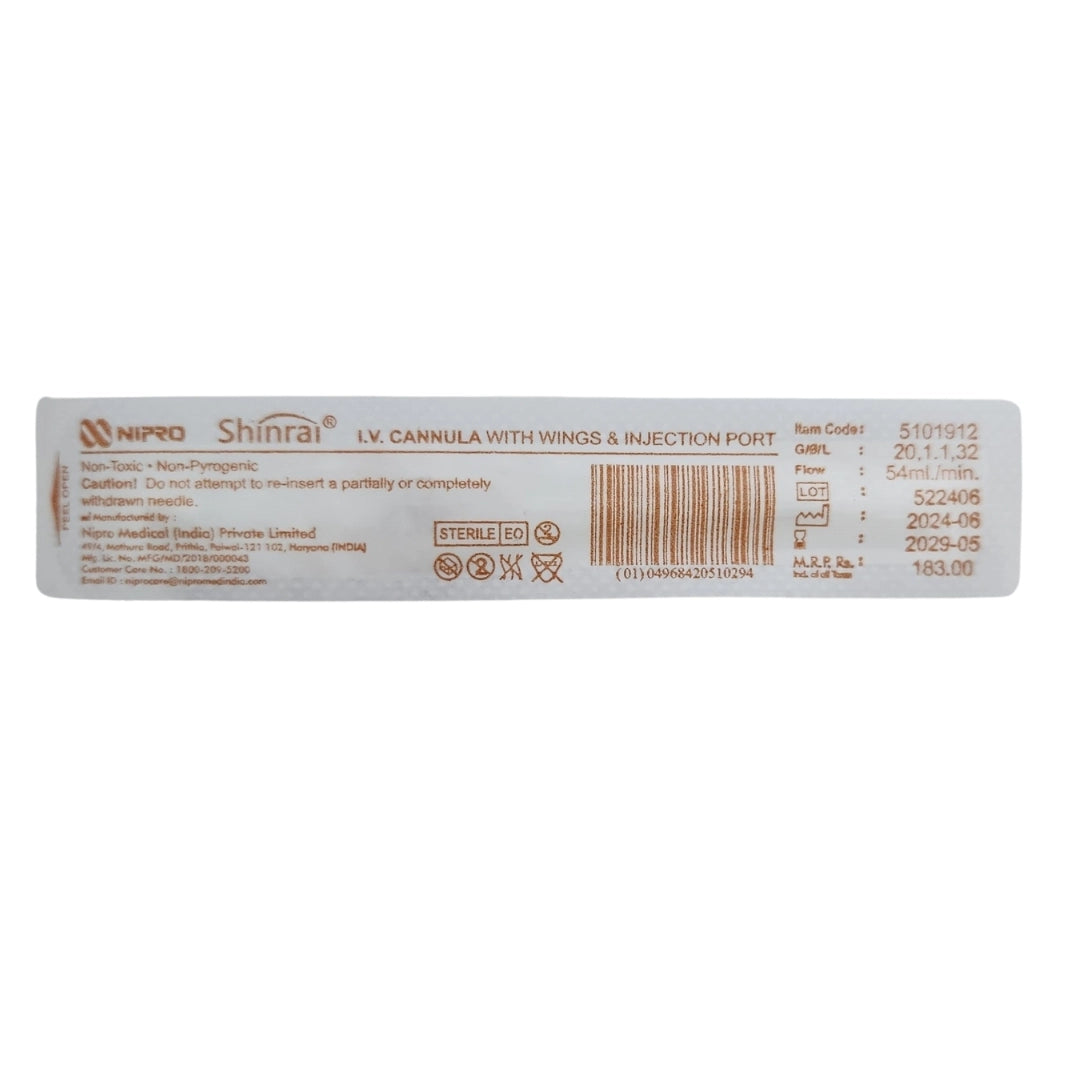 Buy Shinrai IV Cannula Online - Top Quality Medical Supplies