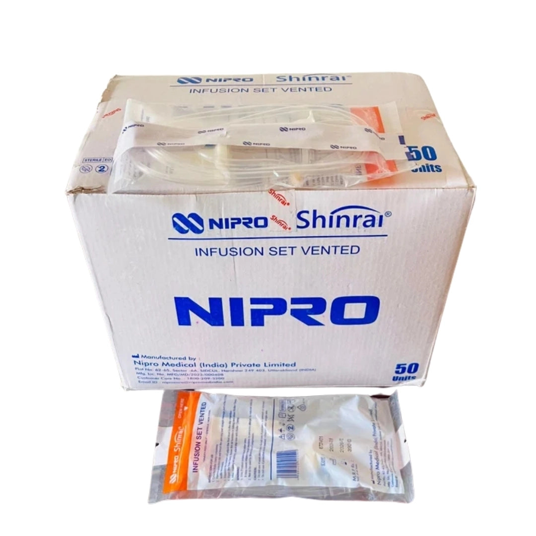 Order Now Nipro Shinrai Infusion Set: Sterile, Vented Y-syte