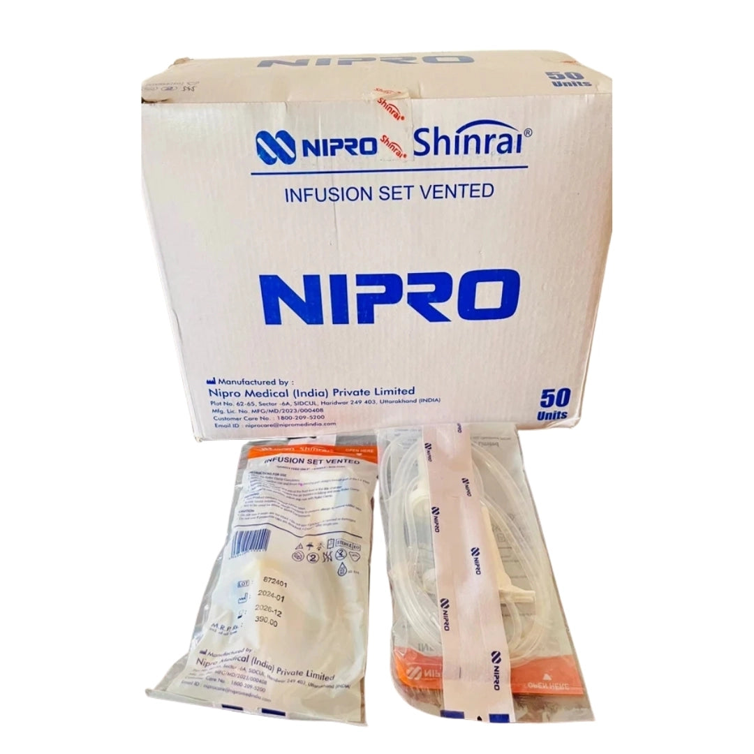 Order Now Nipro Shinrai Infusion Set: Sterile, Vented Y-syte