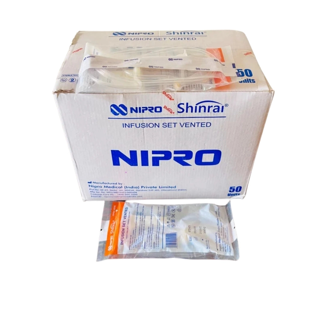 Order Now Nipro Shinrai Infusion Set: Sterile, Vented Y-syte