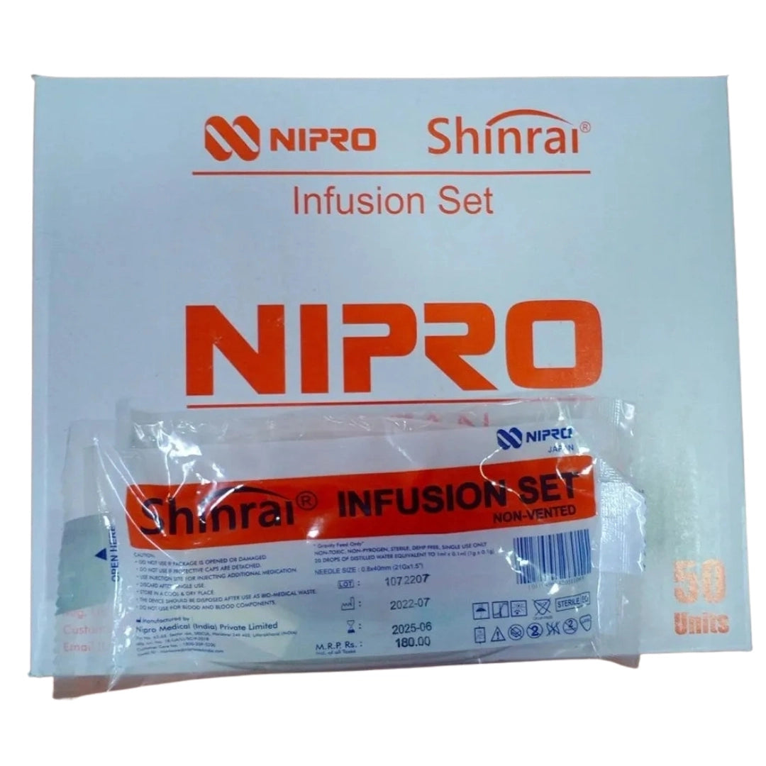 Order Now Nipro Shinrai Infusion Set: Sterile, Vented Y-syte