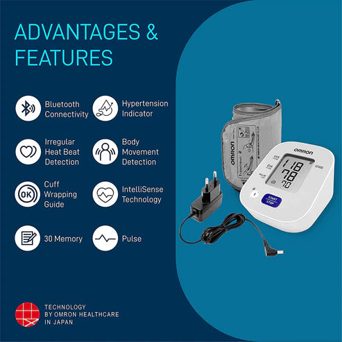 Omron HEM 7143T1A Digital Bluetooth BP Monitor with More Advanced intelligence Technology