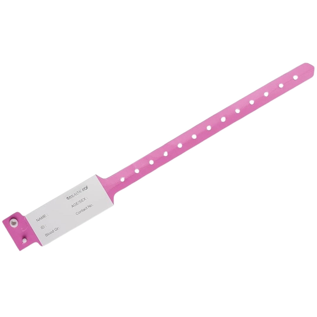 Patient ID Band Adult Pink Female
