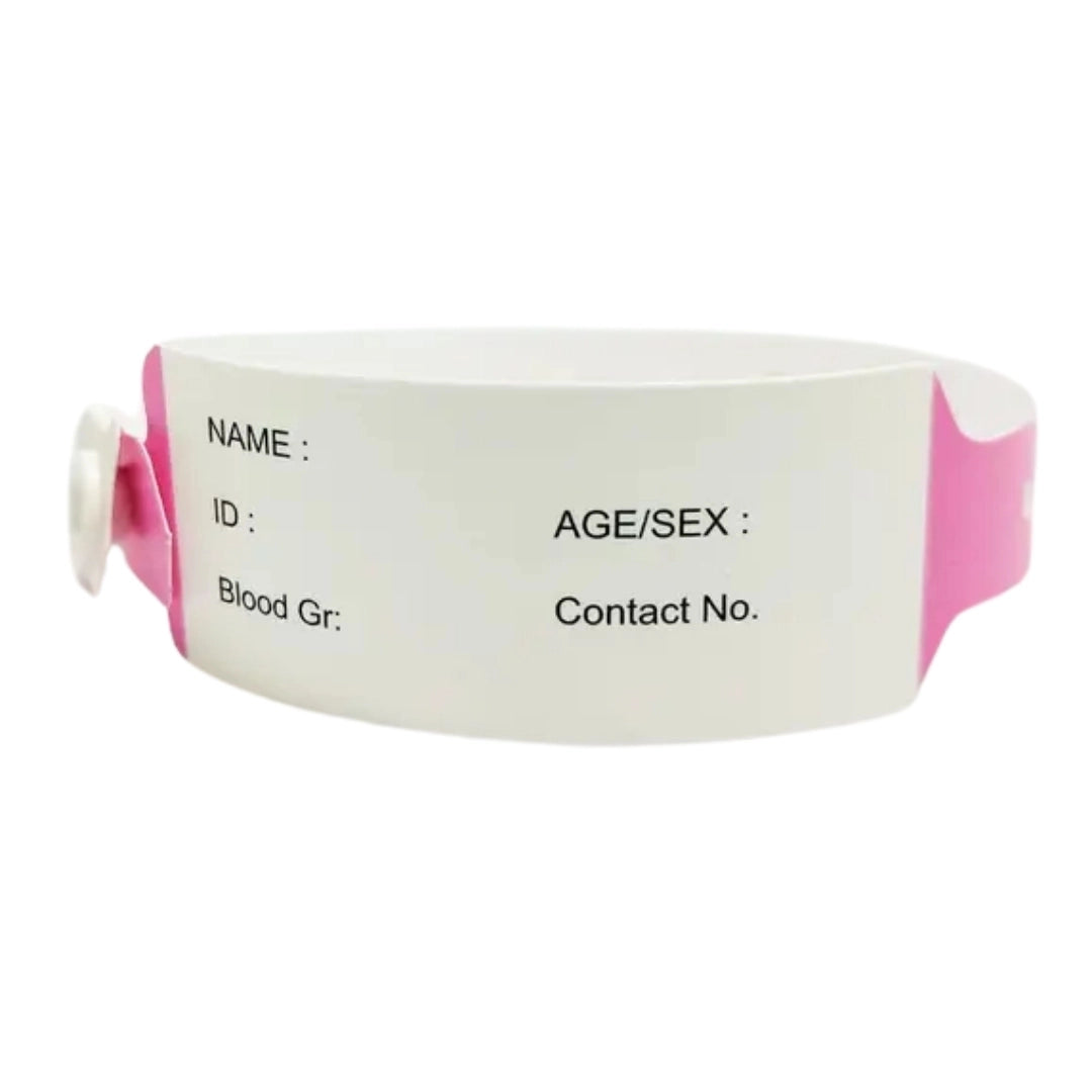 Patient ID Band Adult Pink Female