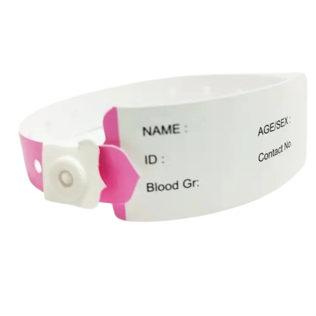 Patient ID Band Adult Pink Female