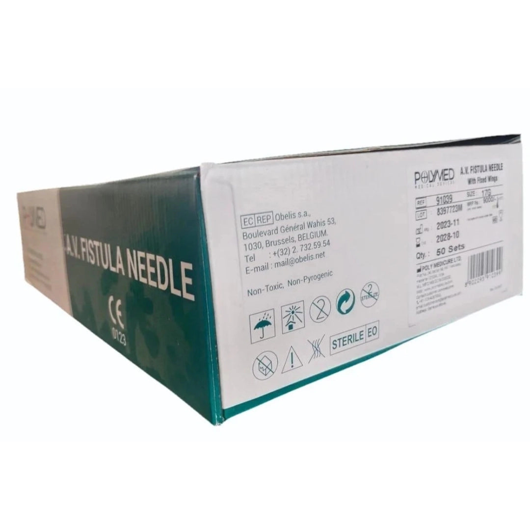 Buy A.V. Fistula Needles 16G - 2 Needle Pack Online | Polymed