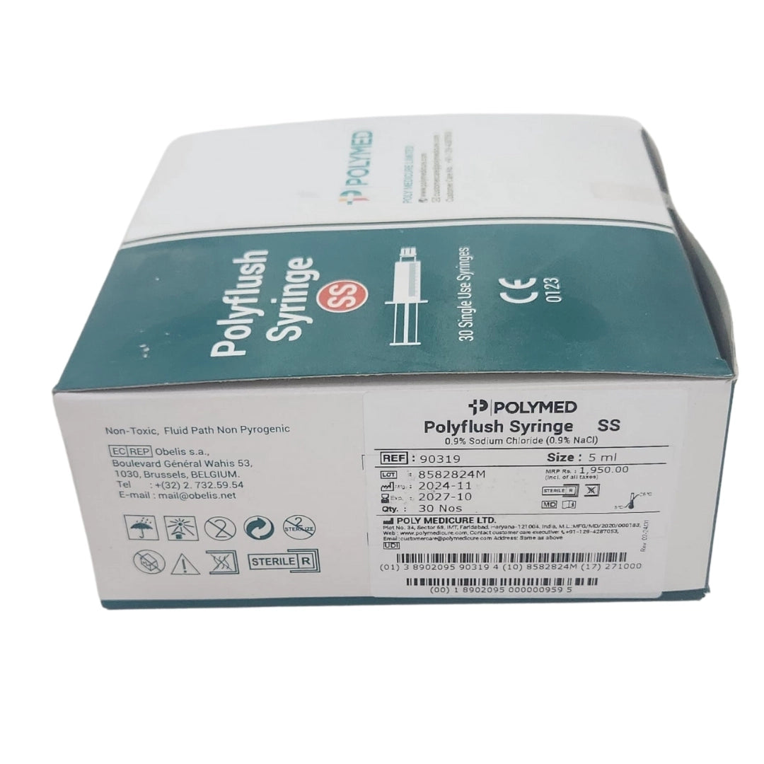 Buy Polyflush prefilled Syringe with NaCl | Polymed