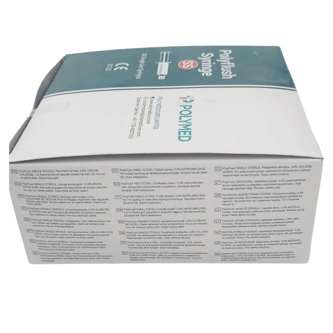Buy Polyflush prefilled Syringe with NaCl | Polymed