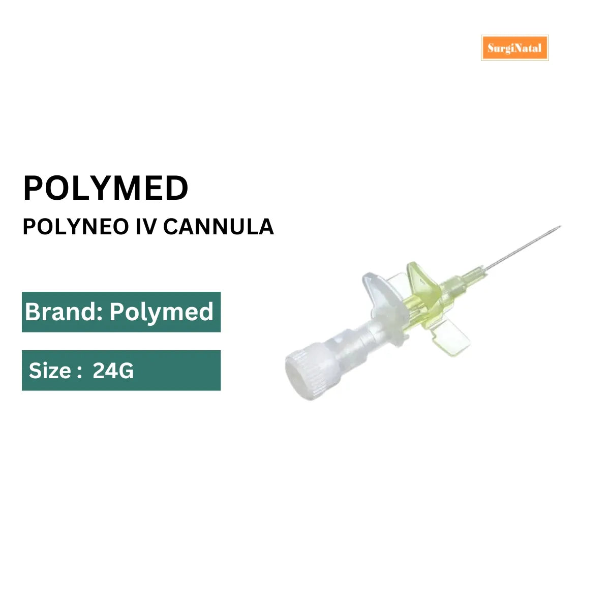 Buy Polyneo IV Cannula 24G Online | Polymed