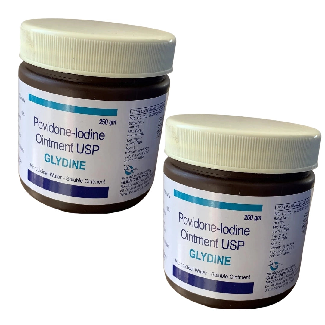 Buy Povidone-Iodine Ointment USP GLYDINE 250 gm Online