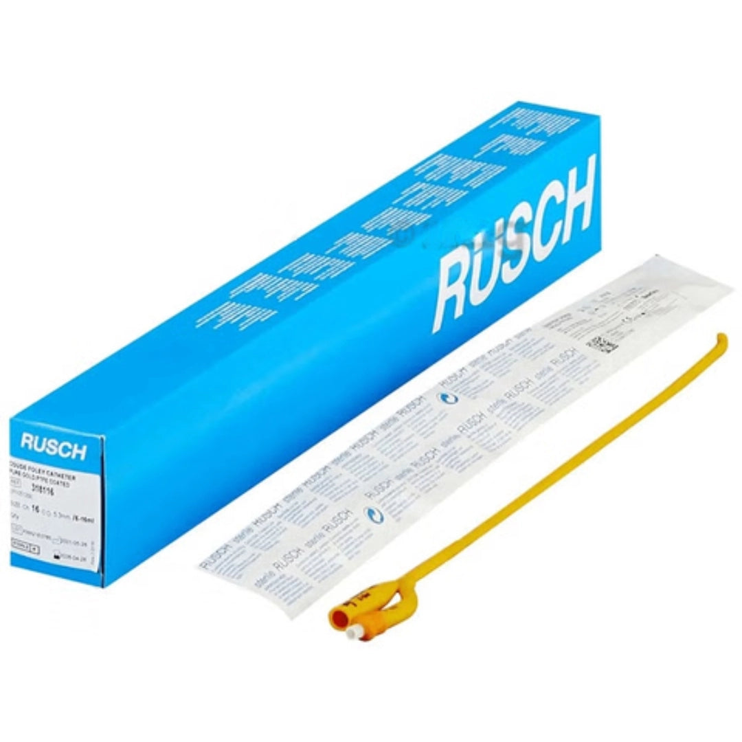 Rusch Gold 2 Way Silicone Coated Latex Foley Catheter