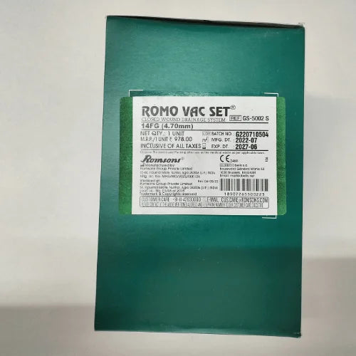 Buy Romson Romo Vac Set - 10 FG (Wound Closure Suction)