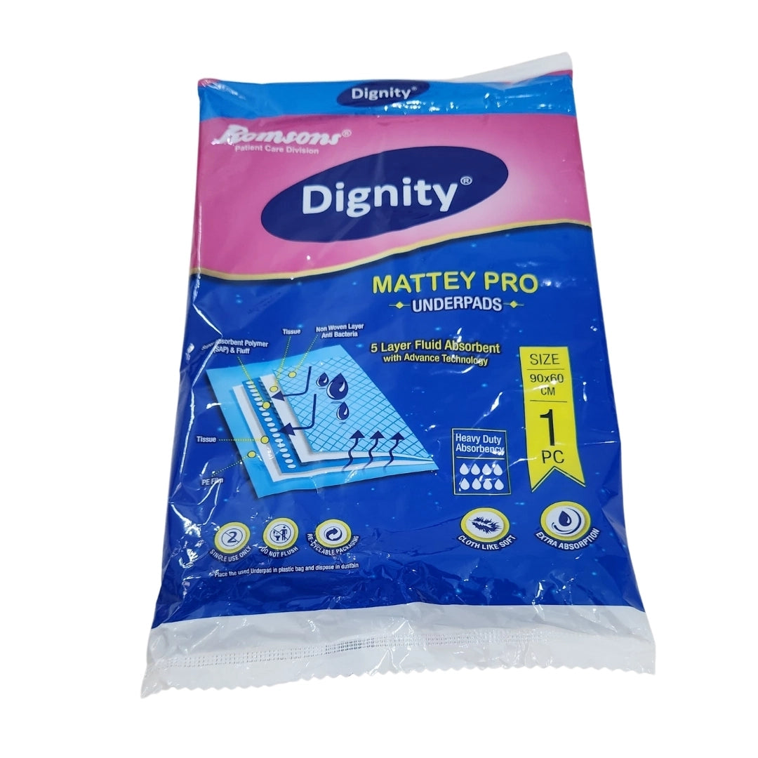 Buy Dignity Mattey Pro Underpads - Single pcs pack online