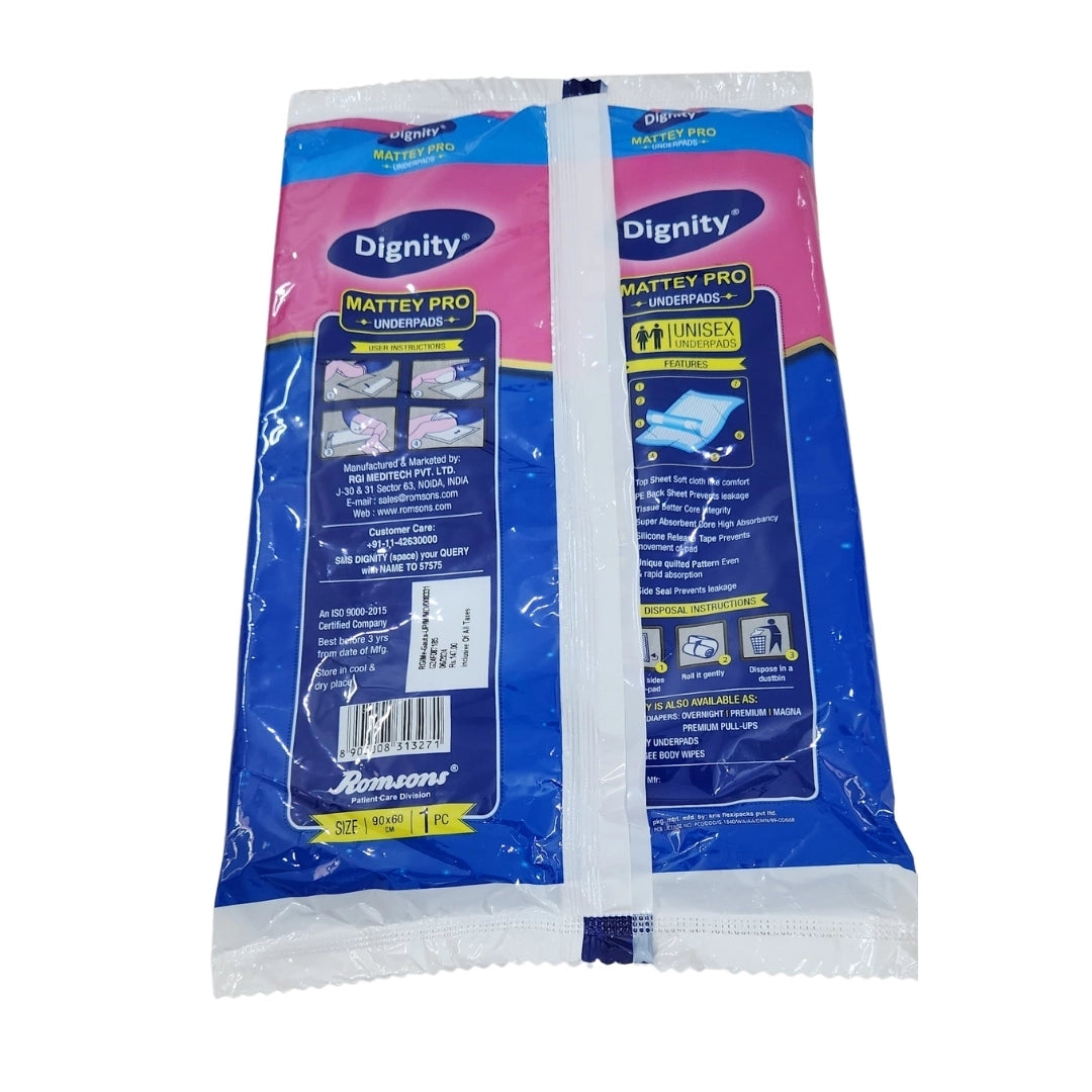 Buy Dignity Mattey Pro Underpads - Single pcs pack online