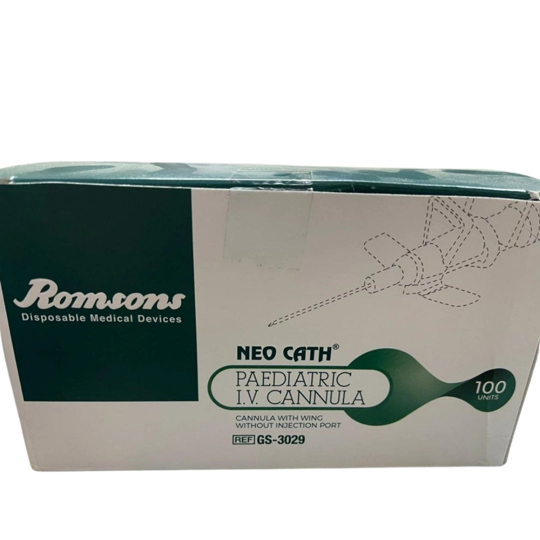Buy Romsons 24G Neo Cath Paediatric IV Cannula - Best Price