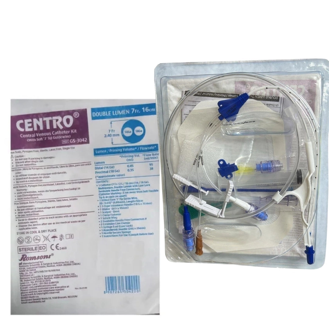 Buy Romsons Centro CVC Kit - Triple Lumen 7Fr, 16cm