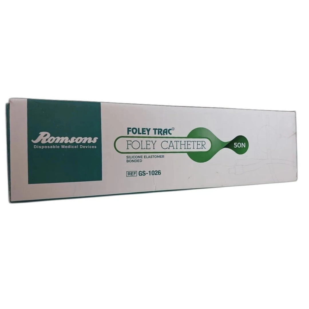 Buy Romsons Foley Trac 2-Way Catheter (GS-1026) Online (Multi Sizes Available)