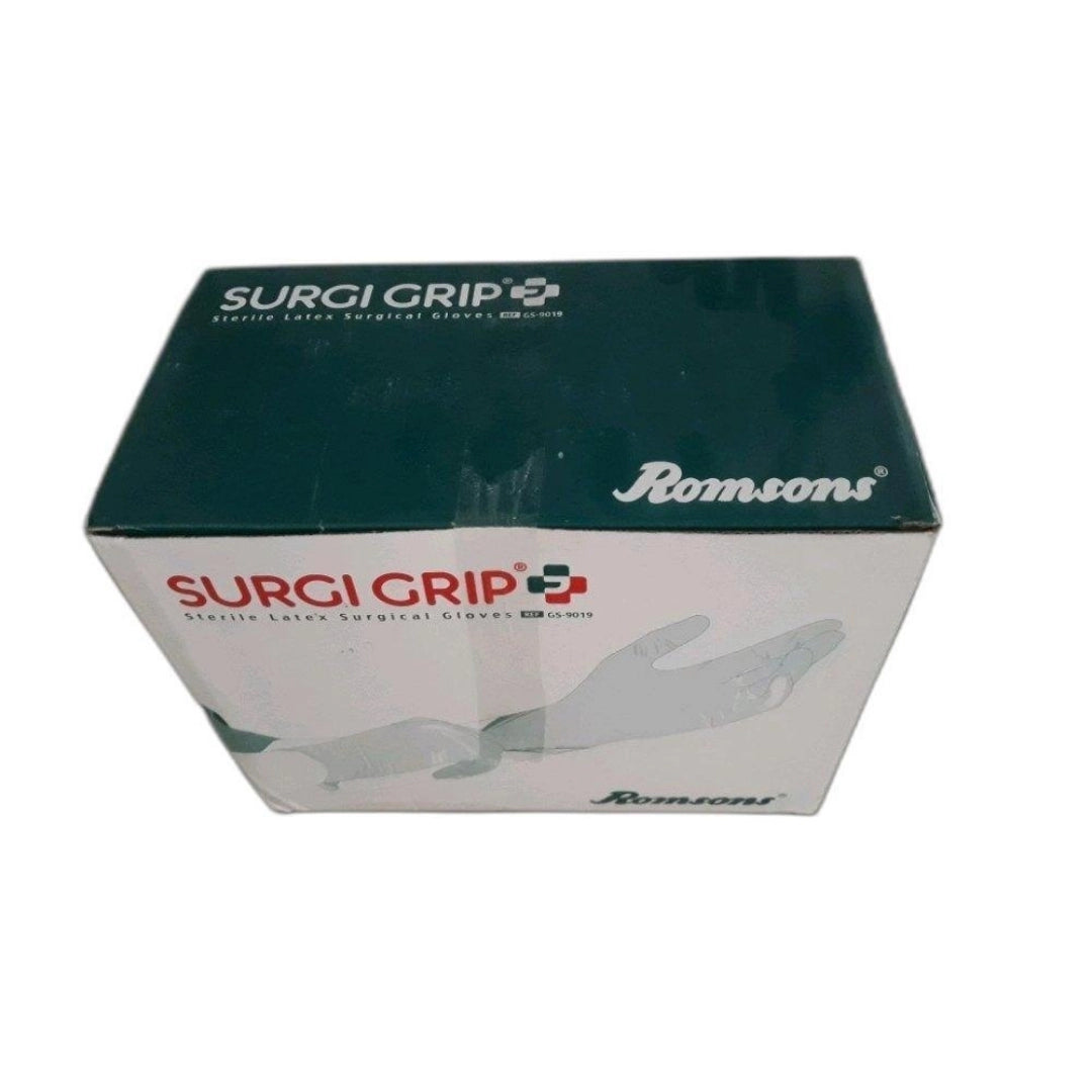 Surgi Grip Sterile Latex Powdered Surgical Gloves (6.5 size)