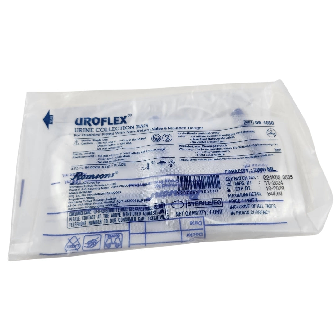 Buy Romsons UROFLEX UROBAG Urine Bag - Best Price