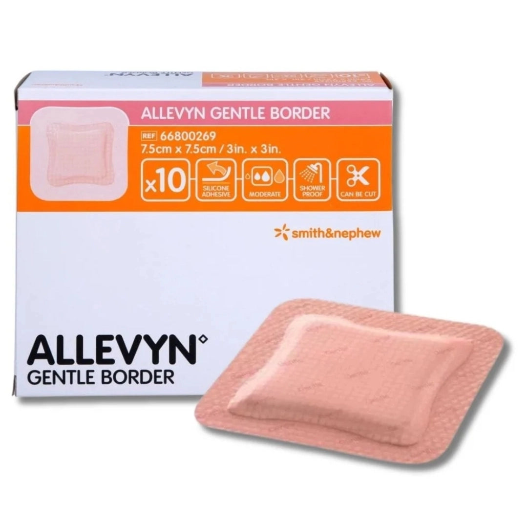 Smith & Nephew Allevyn Gentle Border 7.5cm x 7.5cm Wound Dressing