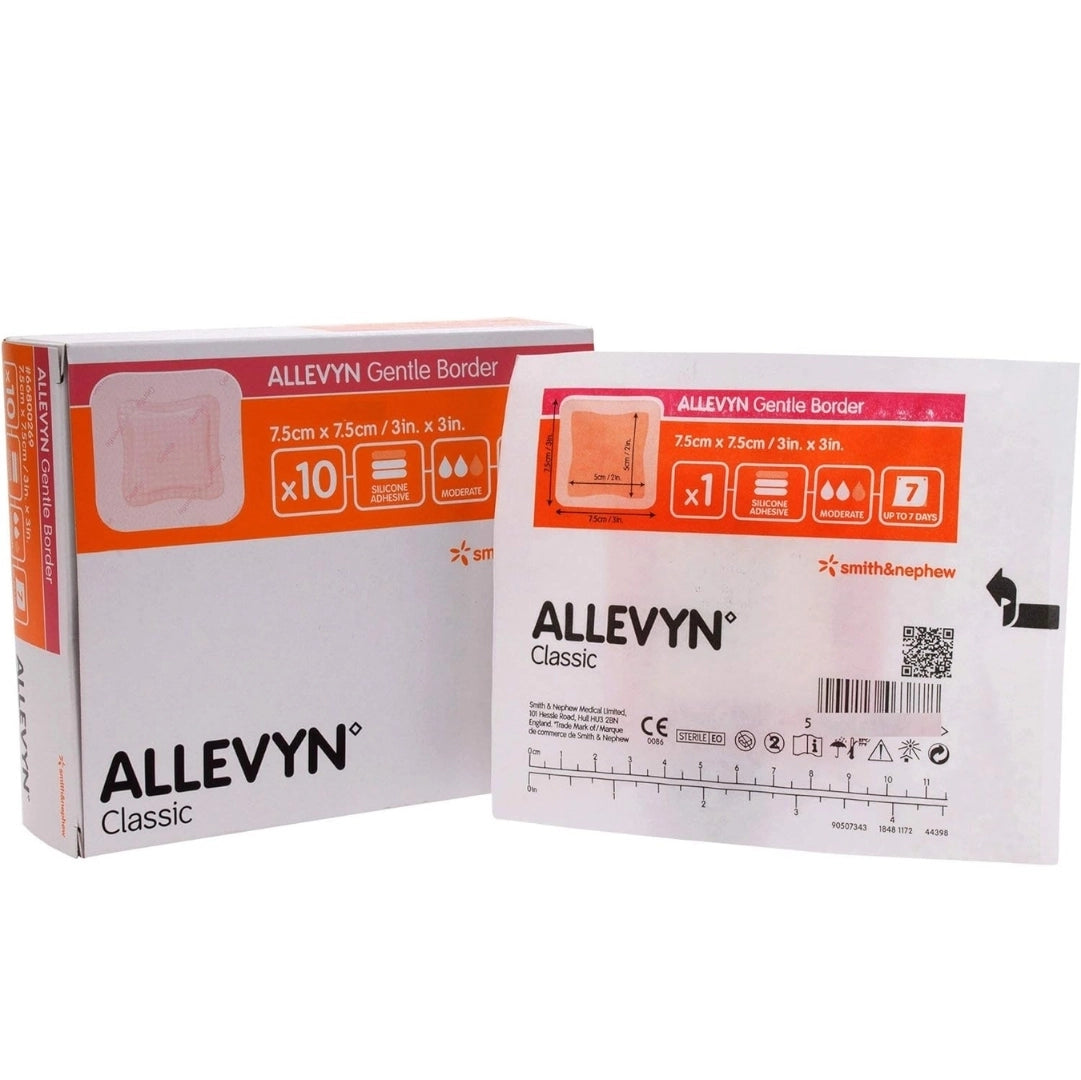 Smith & Nephew Allevyn Gentle Border 7.5cm x 7.5cm Wound Dressing