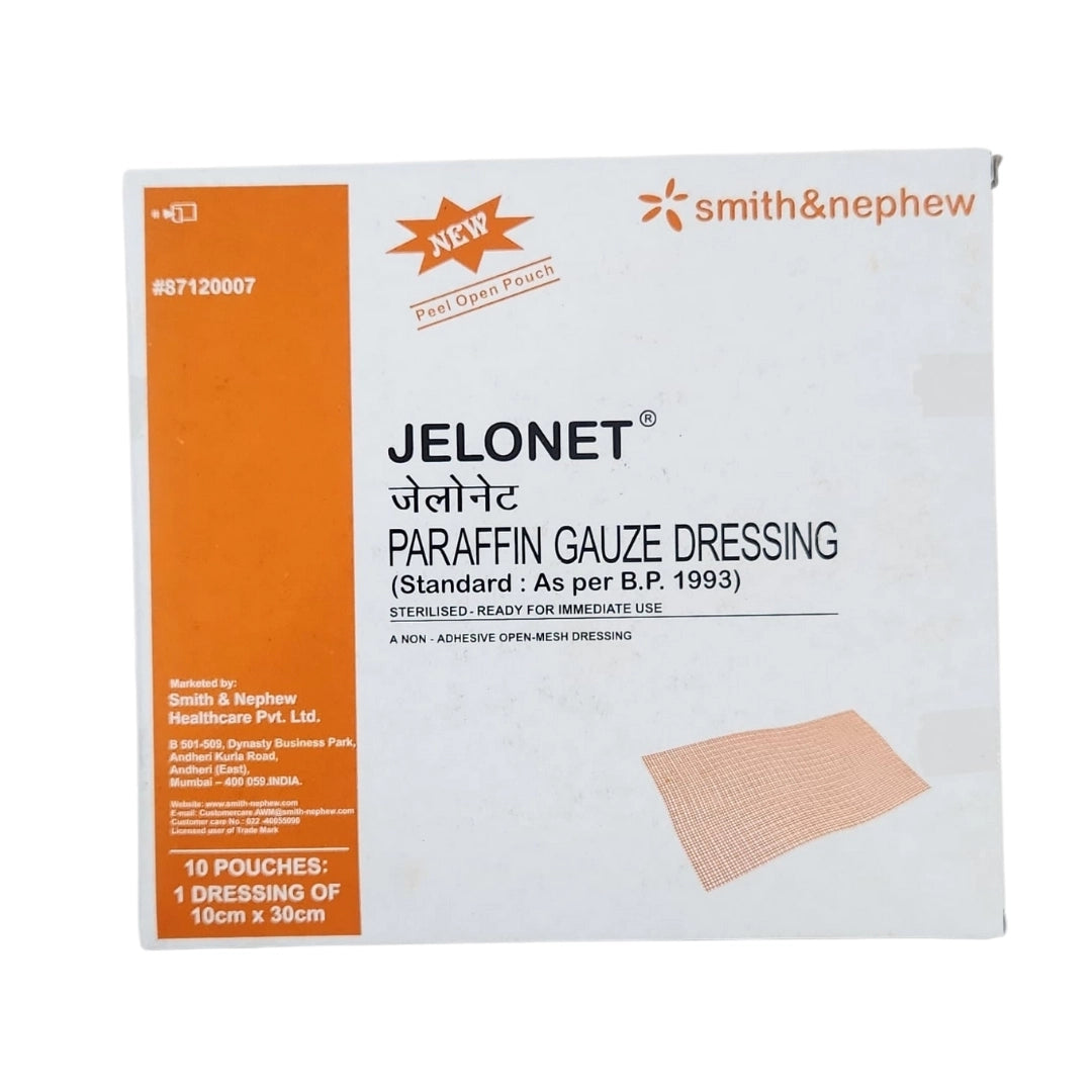 Buy Jelonet Paraffin Gauze Dressing - 10cm*30cm | Smith and Nephew