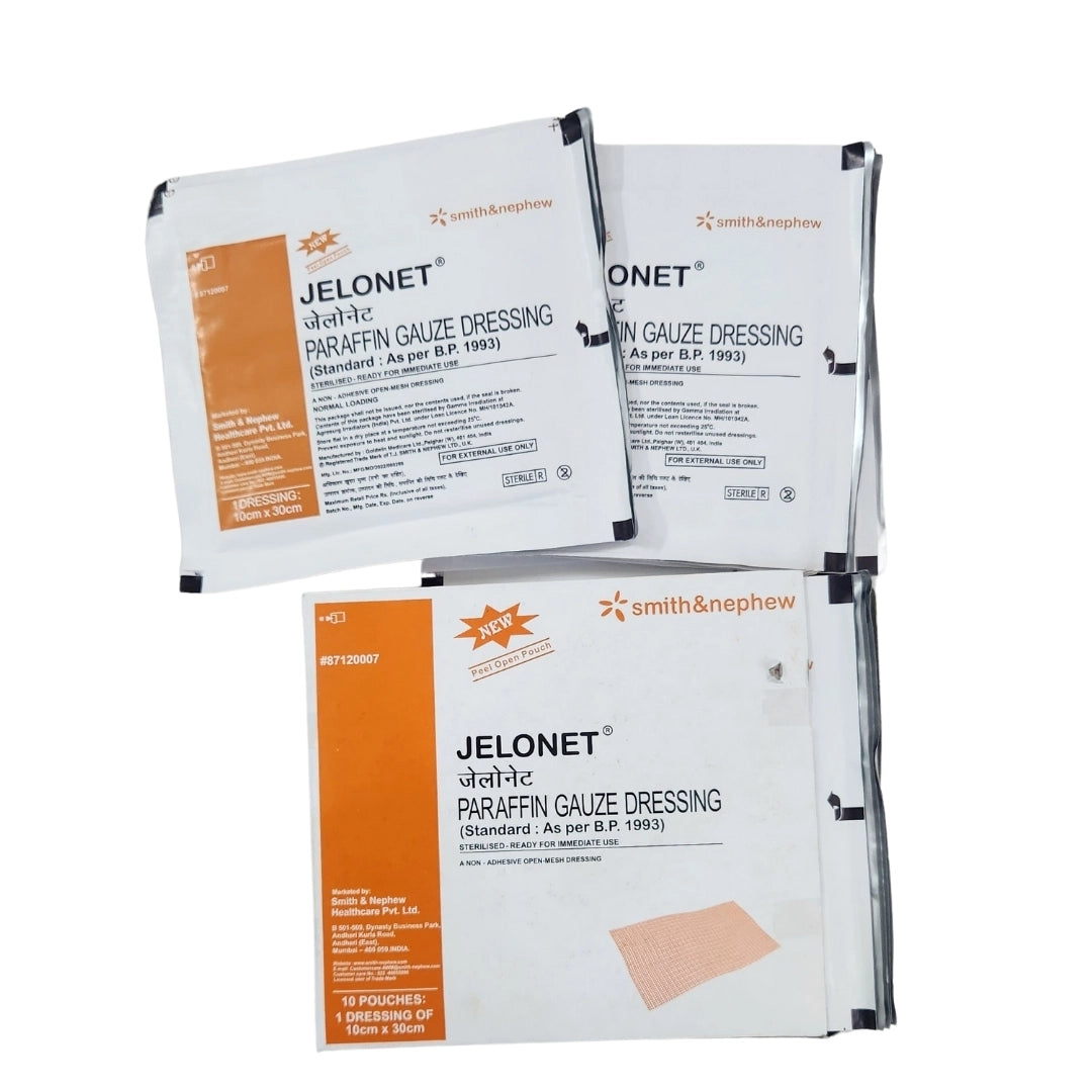 Buy Jelonet Paraffin Gauze Dressing - 10cm*30cm | Smith and Nephew