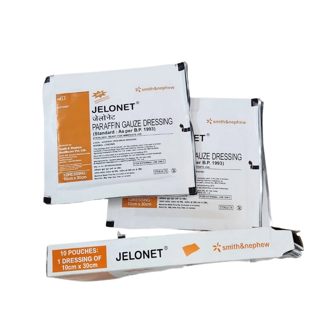 Buy Jelonet Paraffin Gauze Dressing - 10cm*30cm | Smith and Nephew