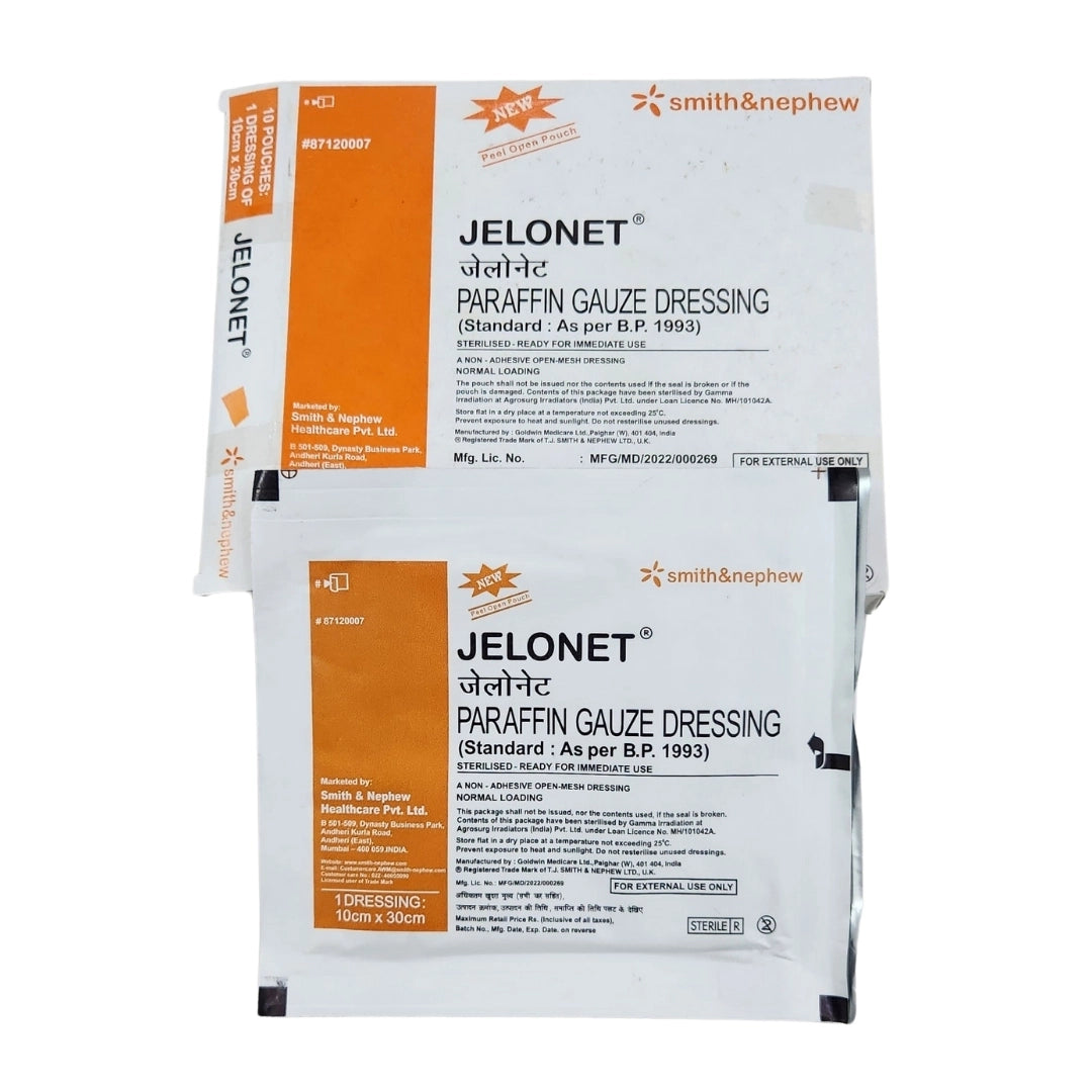 Buy Jelonet Paraffin Gauze Dressing - 10cm*30cm | Smith and Nephew