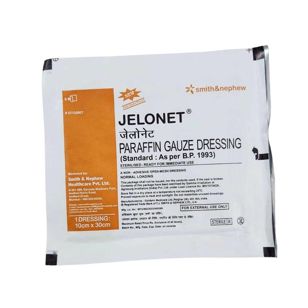 Buy Jelonet Paraffin Gauze Dressing - 10cm*30cm | Smith and Nephew