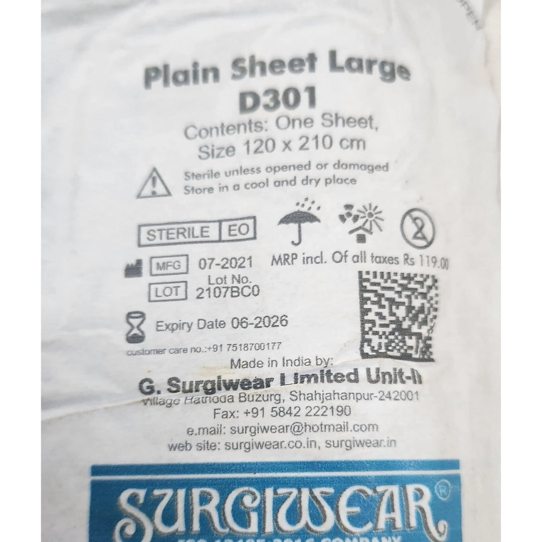 Surgiwear Plain Sheet Large