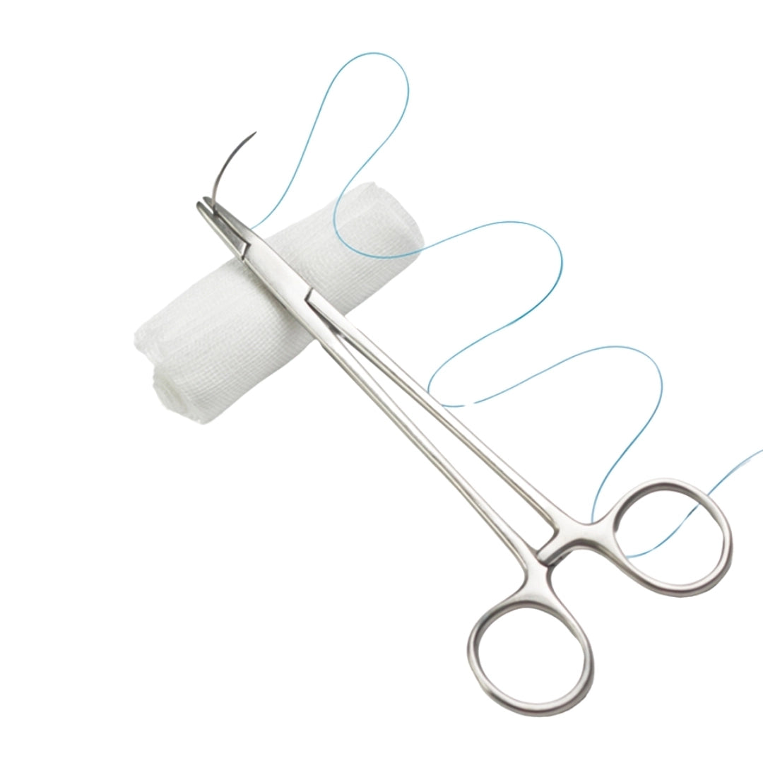 Sutures India Trulon USP 3-0, 3/8 Circle Reverse Cutting SN 3328
