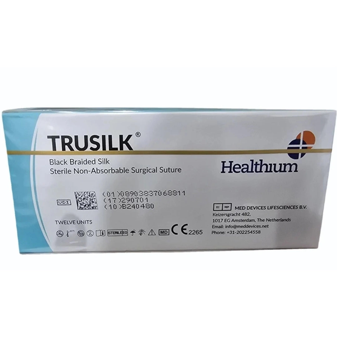 Sutures India Trusilk USP 4, 1/2 Circle Round Body SN 5061PCM
