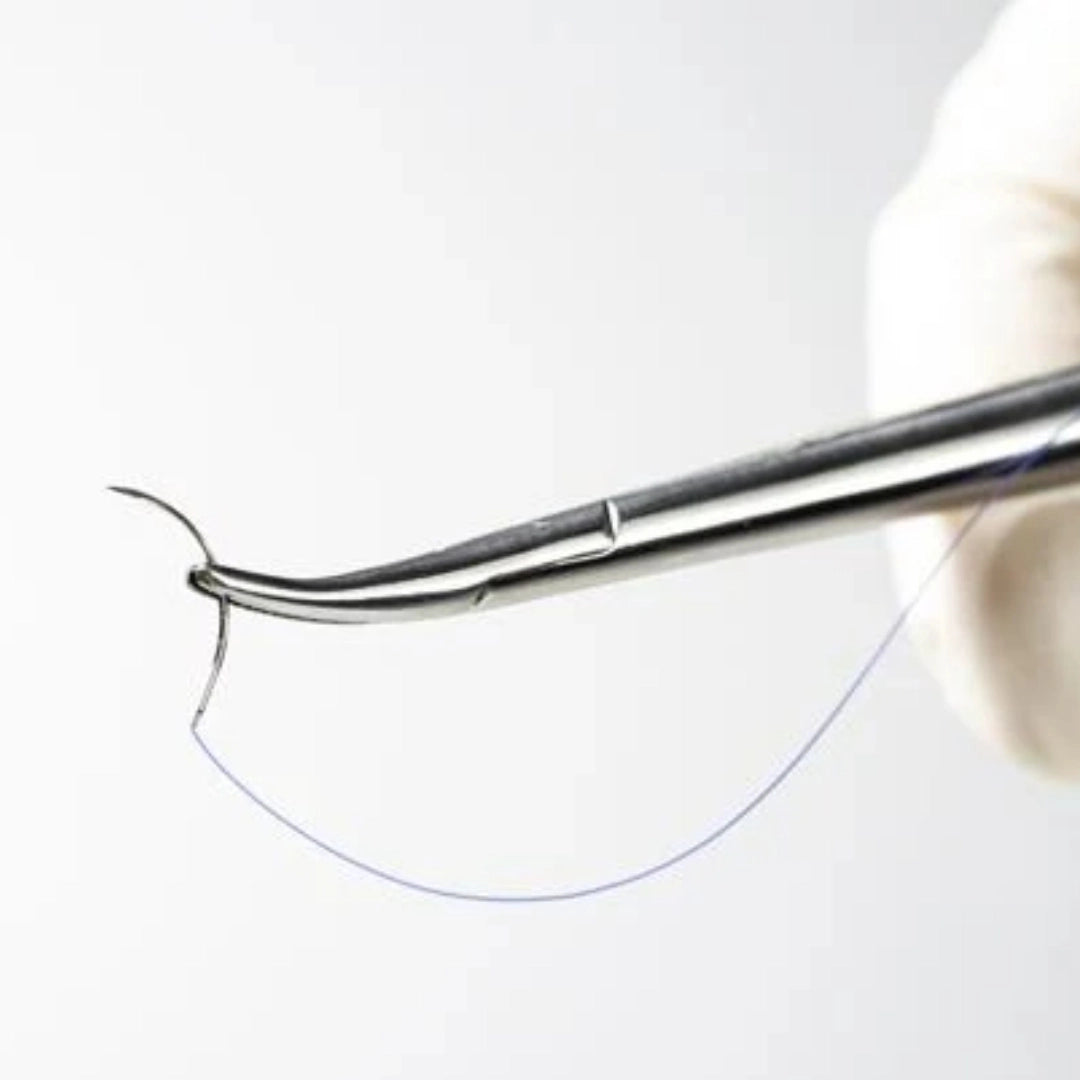 Sutures India Truglyde USP 1, 2 X 1/2 Circle Round Body Heavy - SN 2347 DA/180N