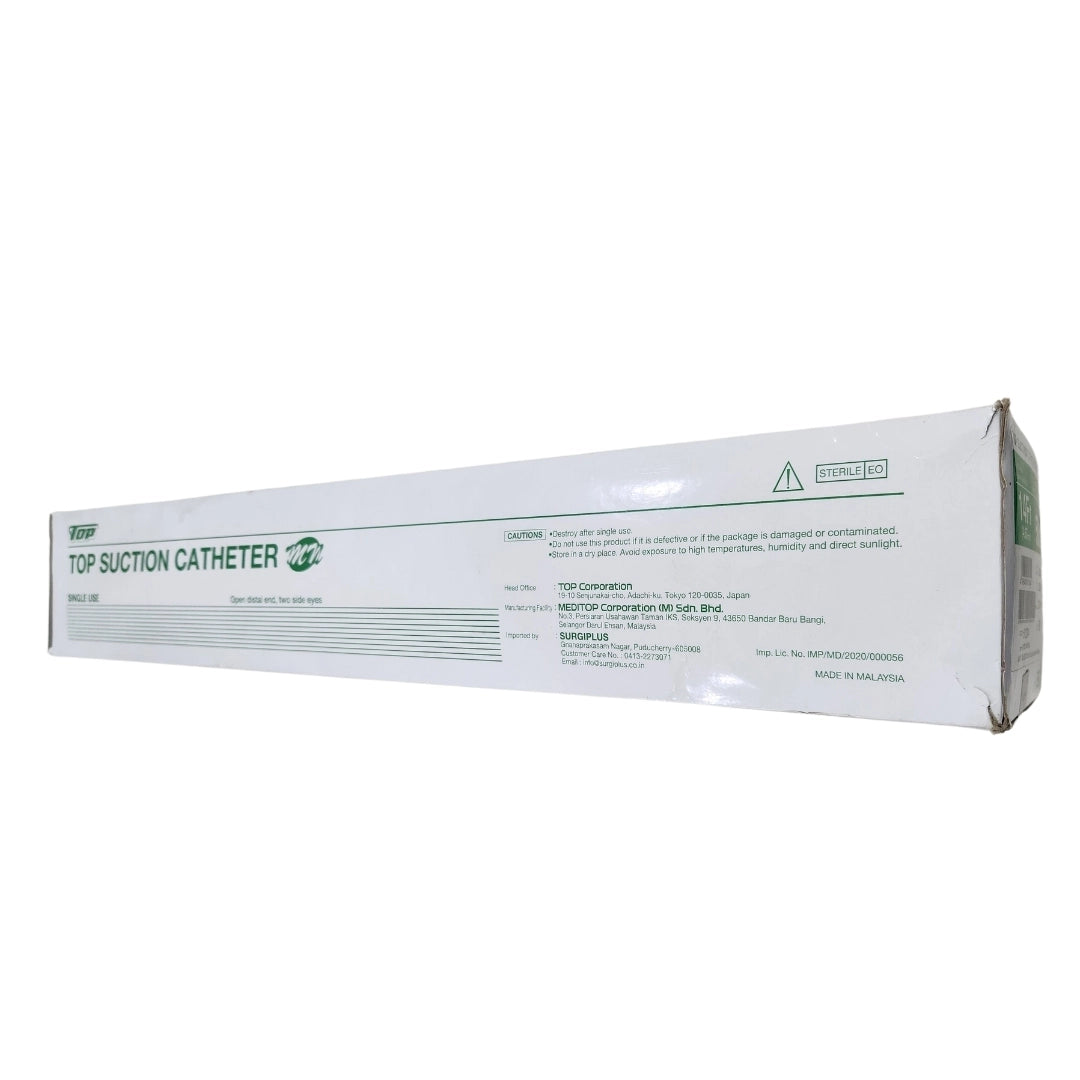 Top Suction Catheter 14FR (4.67mm) – Oral/Nasal with Funnel Connector